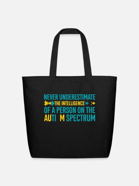 Autism Awareness - Eco-Friendly Cotton Tote - black