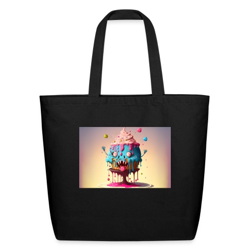 Cake Caricature - January 1st Dessert Psychedelia - Eco-Friendly Cotton Tote