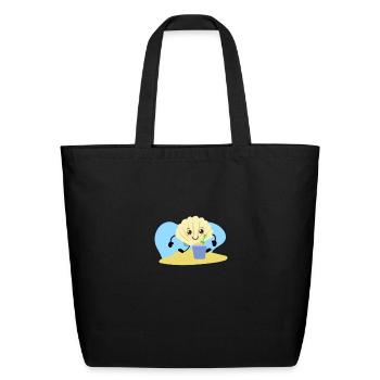 januari - Eco-Friendly Cotton Tote - black - Front