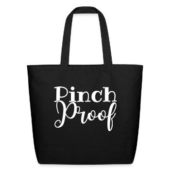 St Patricks Day Pinch Proof - Eco-Friendly Cotton Tote - black - Front