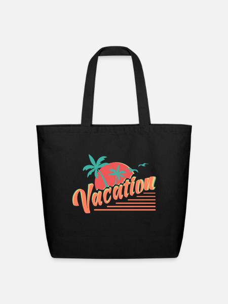 Vacation trending - Eco-Friendly Cotton Tote - black