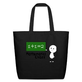 Mathematics class - Eco-Friendly Cotton Tote - black - Front