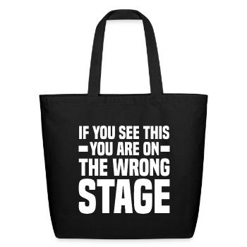 Stage equipment gifts | Stage Technician - Eco-Friendly Cotton Tote - black - Front