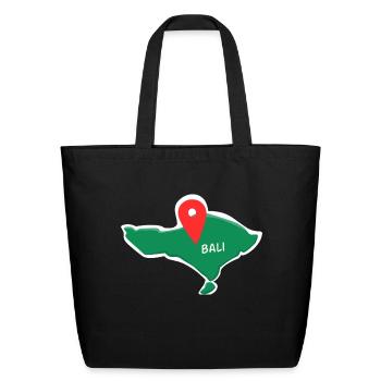 Bali Island - Eco-Friendly Cotton Tote - black - Front