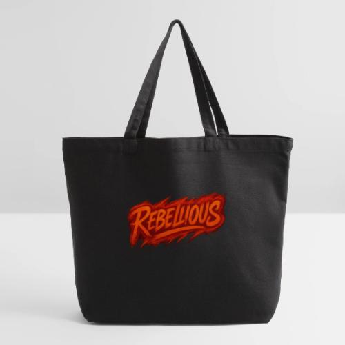 Rebellious Graffiti Neon Orange Streetwear T-Shirt - Eco-Friendly Cotton Tote