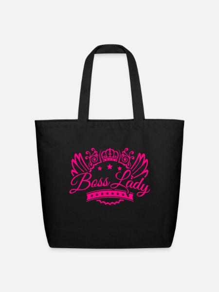 boss_lady_jo1 - Eco-Friendly Cotton Tote - black