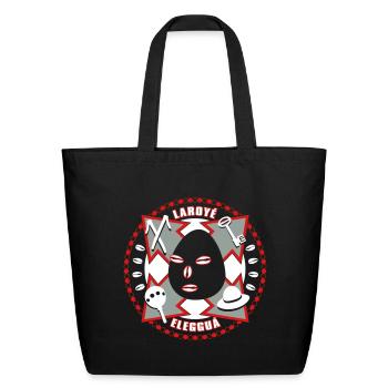 Eleggua Guardian (black) - Eco-Friendly Cotton Tote - black - Front