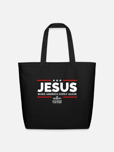 Jesus MAGA - Eco-Friendly Cotton Tote - black