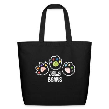 Jelly Beans - Eco-Friendly Cotton Tote - black - Front
