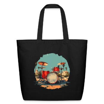 Vintage Trap Set - Eco-Friendly Cotton Tote - black - Front