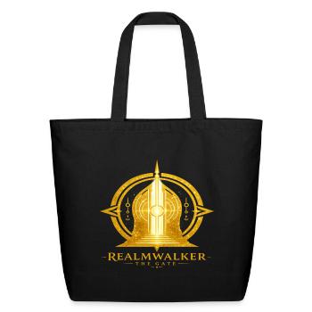 Realmwalker The Gate - Eco-Friendly Cotton Tote - black - Front