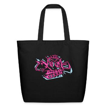 Monkey Bomb - Eco-Friendly Cotton Tote - black - Front