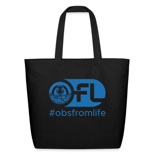 Observations from Life Logo with Hashtag - Eco-Friendly Cotton Tote