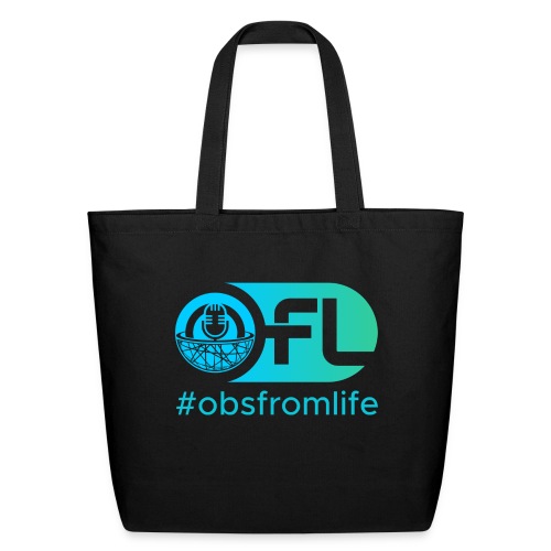 Observations from Life Logo with Hashtag - Eco-Friendly Cotton Tote