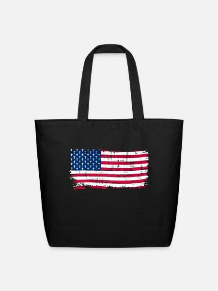 FAITH & FLAG - Eco-Friendly Cotton Tote - black