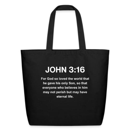 John 3:16 Christian Apparel â White - Eco-Friendly Cotton Tote