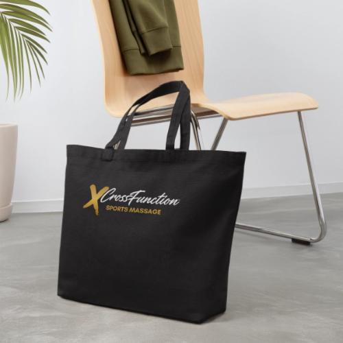 White XF SPORTS MASSAGE LOGO (front only) - Eco-Friendly Cotton Tote
