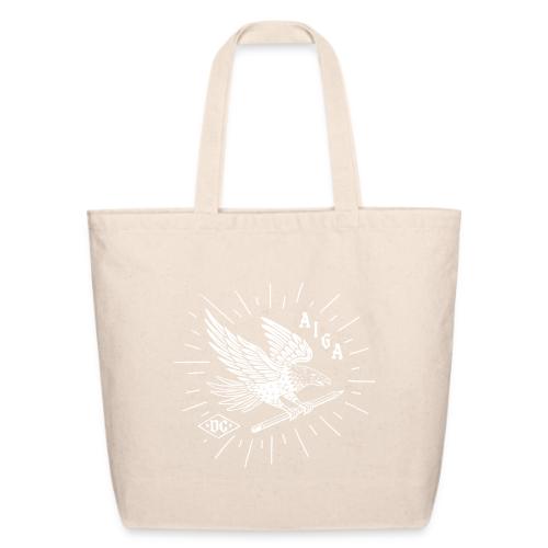 Fly Like an AIGA DC Eagle (white) - Eco-Friendly Cotton Tote