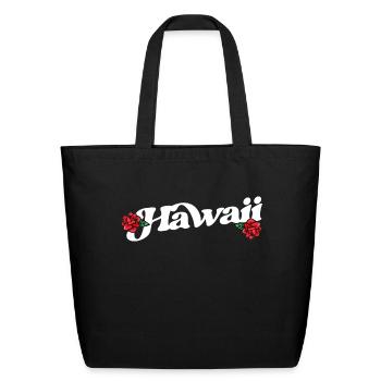 Hawaii Island - Eco-Friendly Cotton Tote - black - Front