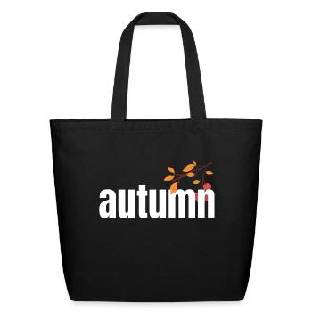Autumn Tree Orange Fall Leaves The Season - Eco-Friendly Cotton Tote - black - Front