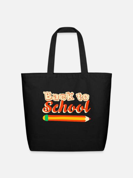 Back To School - Eco-Friendly Cotton Tote - black