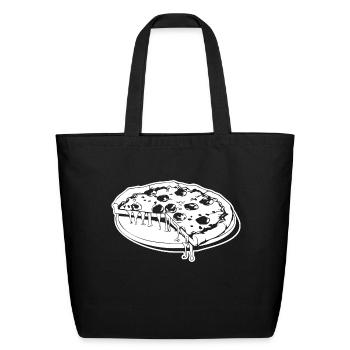Pizza Slice Pizzeria - Eco-Friendly Cotton Tote - black - Front