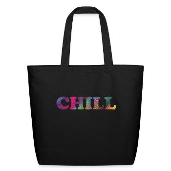 Chill - Eco-Friendly Cotton Tote - black - Front
