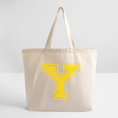Letter Y – Capital Athletic Alphabet Monogram - Eco-Friendly Cotton Tote