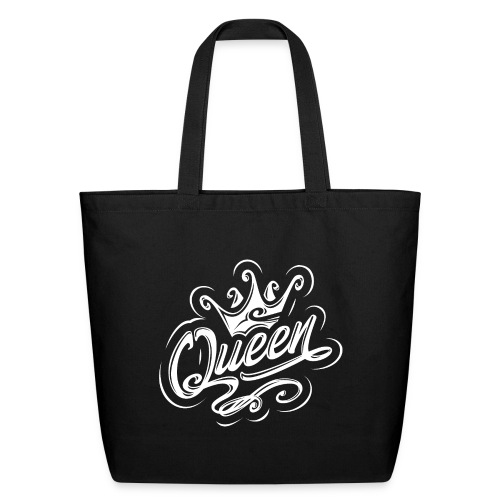 Queen With Crown, Typography Design - Eco-Friendly Cotton Tote