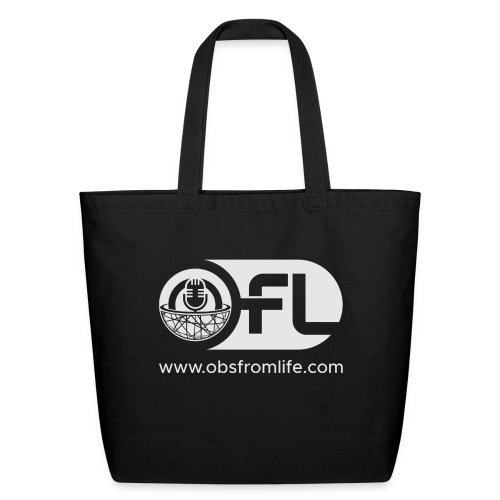 Observations from Life Logo with Web Address - Eco-Friendly Cotton Tote
