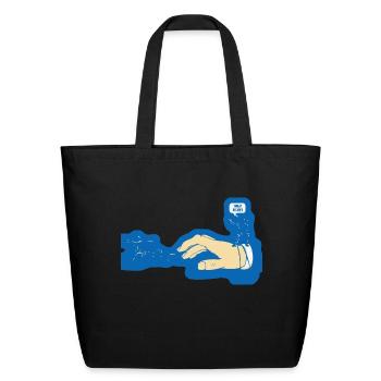 Target Secured - Eco-Friendly Cotton Tote - black - Front