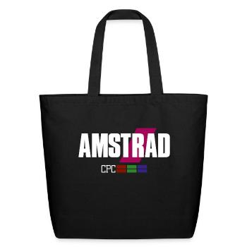 Retro Computer 8 Bit Gamer Old Computer Amstrad - Eco-Friendly Cotton Tote - black - Front