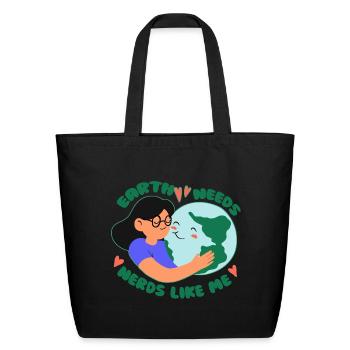 Ecologist Ecology - Eco-Friendly Cotton Tote - black - Front