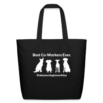 Threes Company Vintage Graphic - Eco-Friendly Cotton Tote - black - Front