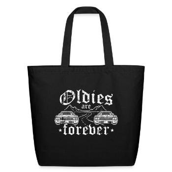 Les Oldies sont forever Old School Lowrider - Sac fourre-tout en coton naturel - noir - Devant