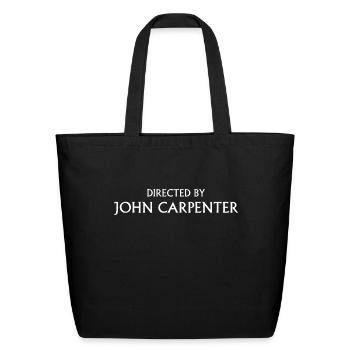Directed by John Carpenter - Eco-Friendly Cotton Tote - black - Front