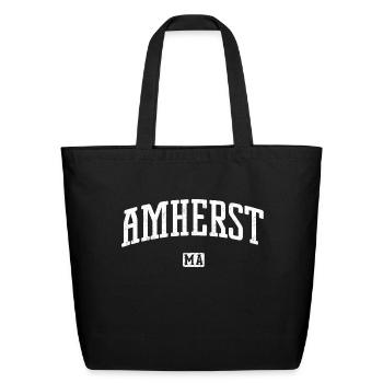 Amherst Massachusetts - Eco-Friendly Cotton Tote - black - Front