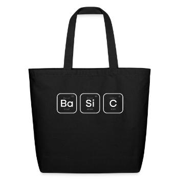 Basic Periodic Table Of Elements Science - Eco-Friendly Cotton Tote - black - Front