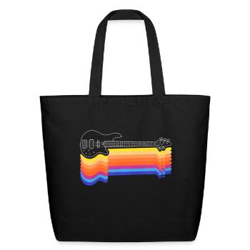 5tring Bass Guitar Bass player - Eco-Friendly Cotton Tote - black - Front
