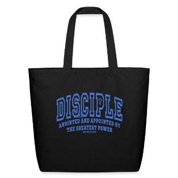 Disciple Anointed And Appointed Christian Bible - Eco-Friendly Cotton Tote - black - Front