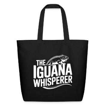 The Iguana Whisperer - Eco-Friendly Cotton Tote - black - Front
