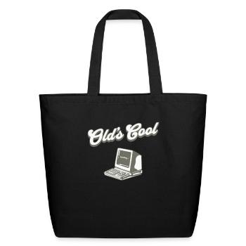 Old's Cool Computer - Eco-Friendly Cotton Tote - black - Front
