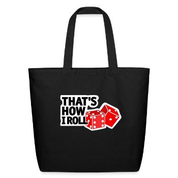 gambler casino - Eco-Friendly Cotton Tote - black - Front