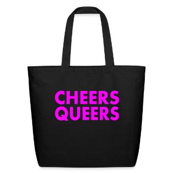 Cheers queers - Eco-Friendly Cotton Tote - black - Front