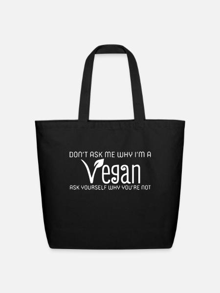 Vegan - Eco-Friendly Cotton Tote - black