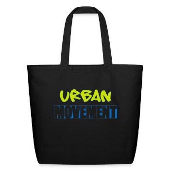 Urban Movement Neon Splash - Eco-Friendly Cotton Tote - black - Front