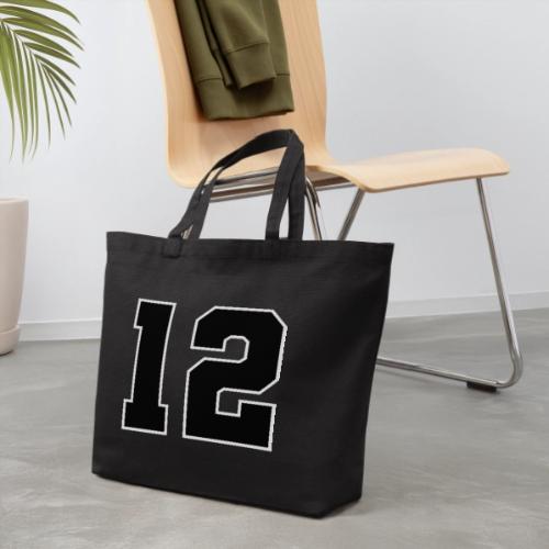 Varsity Number 12 Sports Design - Eco-Friendly Cotton Tote