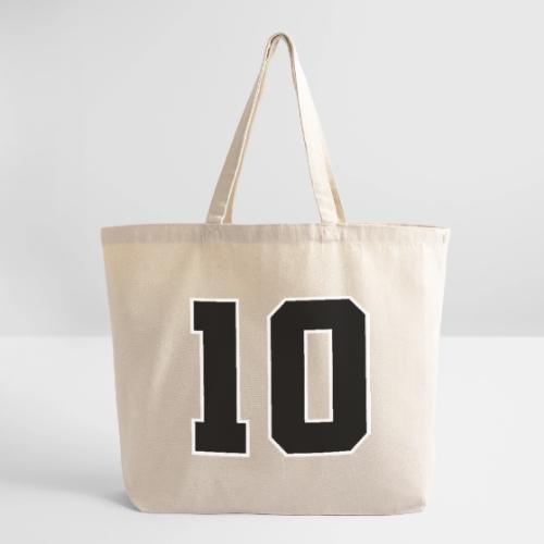 Varsity Number 10 Athletic Design - Eco-Friendly Cotton Tote
