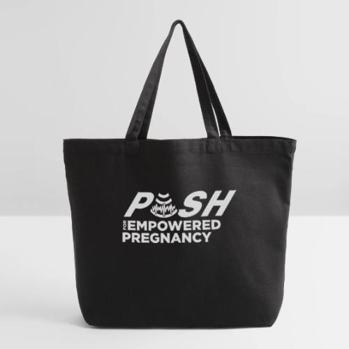 PUSH Logo Gear (White) - Eco-Friendly Cotton Tote