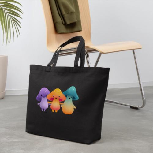 Cheerful Mushroom Friends - Eco-Friendly Cotton Tote